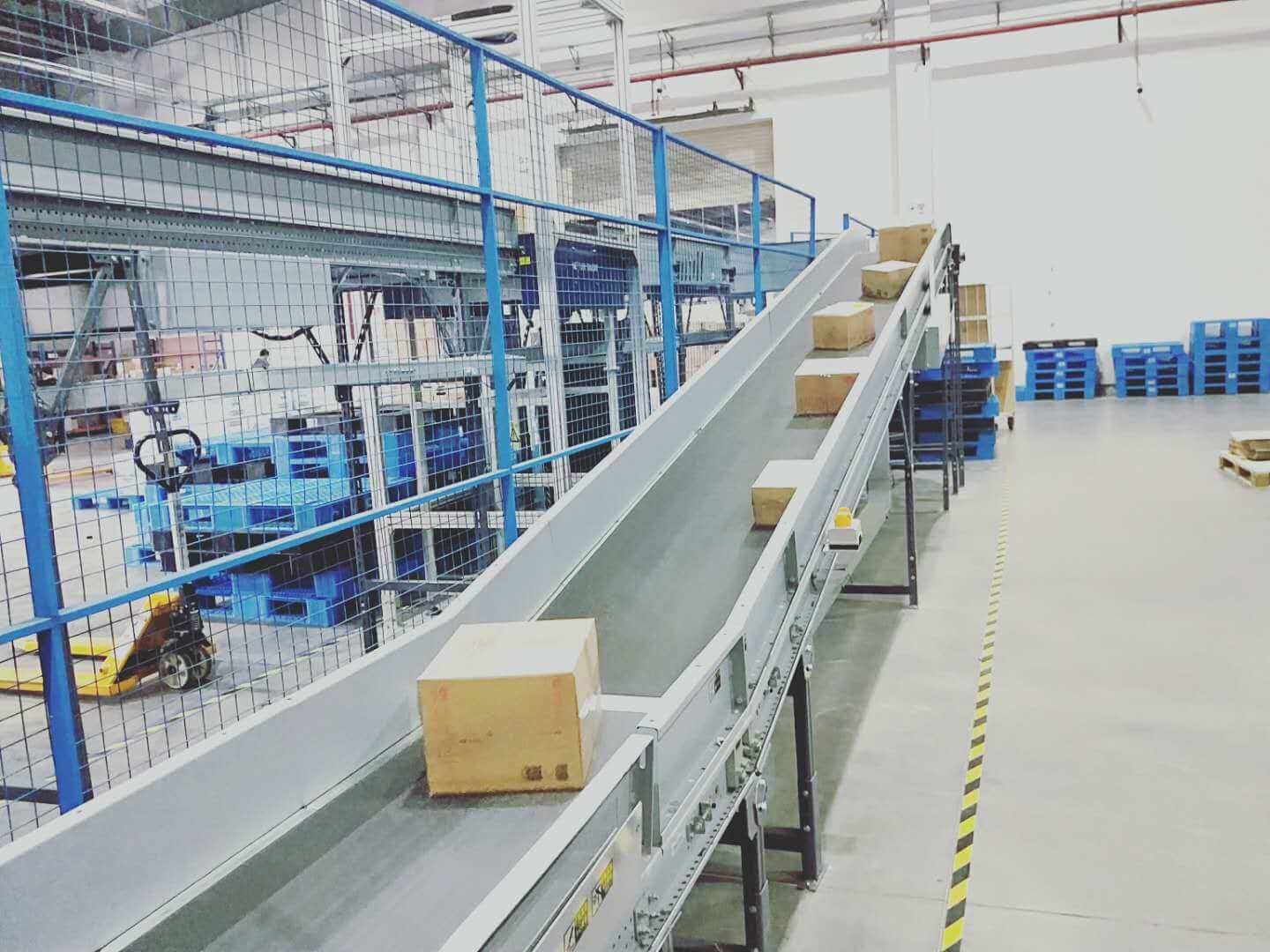 Cinta transportadora inclinadaDetalles3